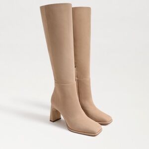Sam Edelman Women’s Issabel Knee High Athletic Fit Caramel Suede Boots 9
